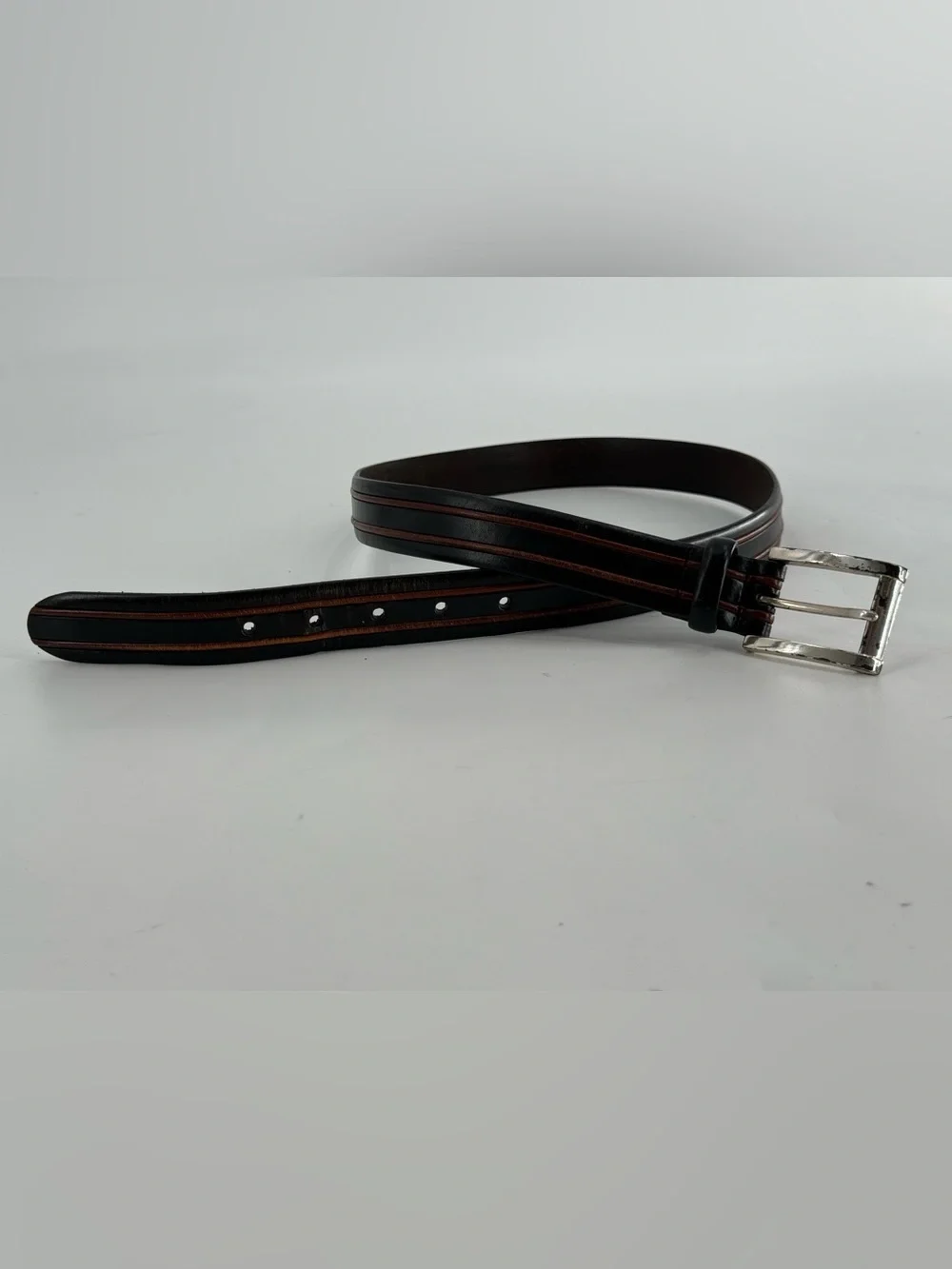 Brighton Vintage 2 Tone Leather Men’s Belt 36